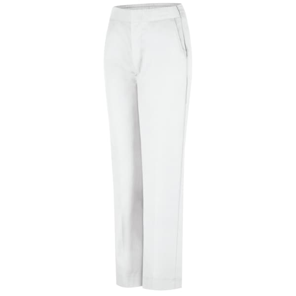 Wmns White Half Elastic Pant