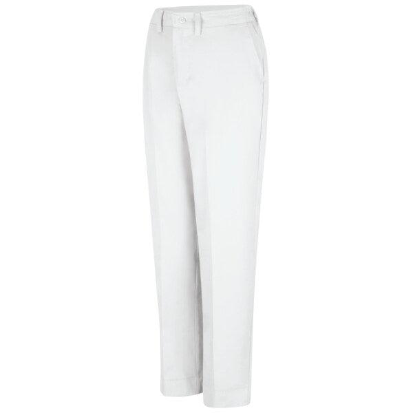 Womens White Side Elastic Pant