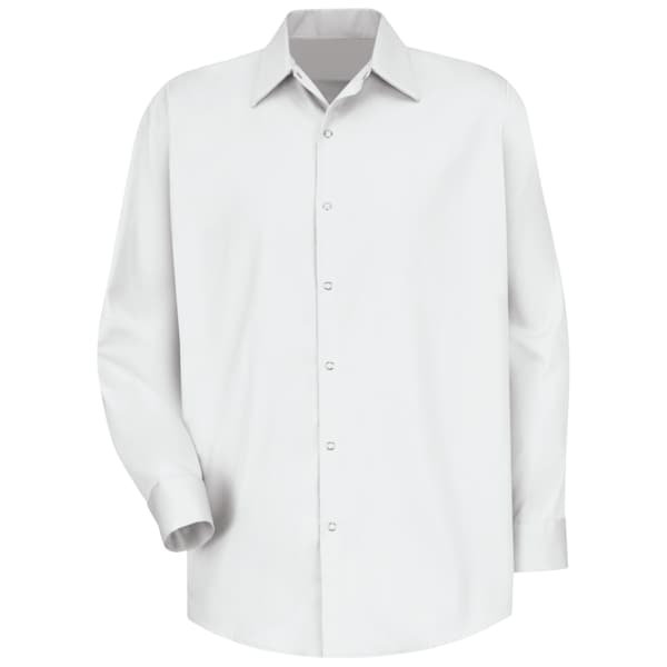 Mns Ls White Shirt No Pkt, XL