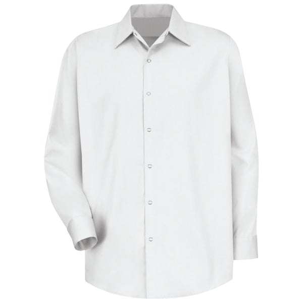 Mns Ls White Shirt No Pkt, L