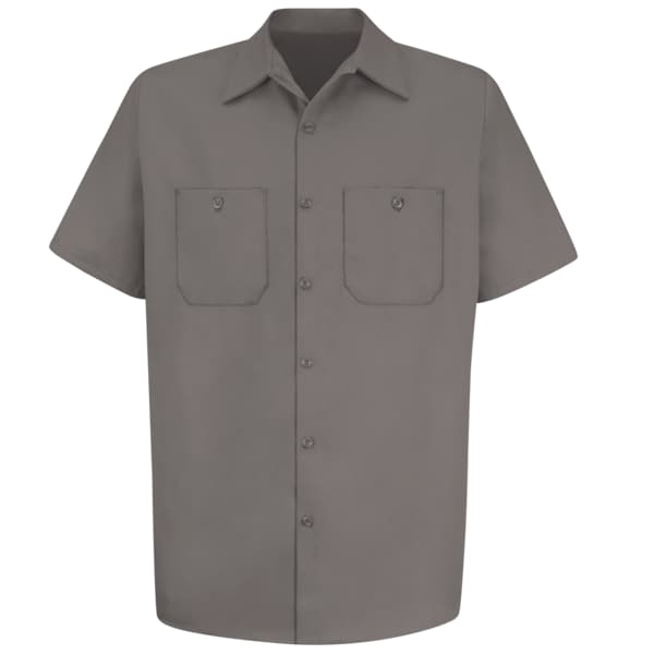 Mns Ss Graphite Gray Dp Cotton, 4XL