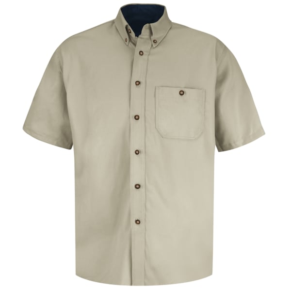 Mns Ss Cotton Dress Shirt, M