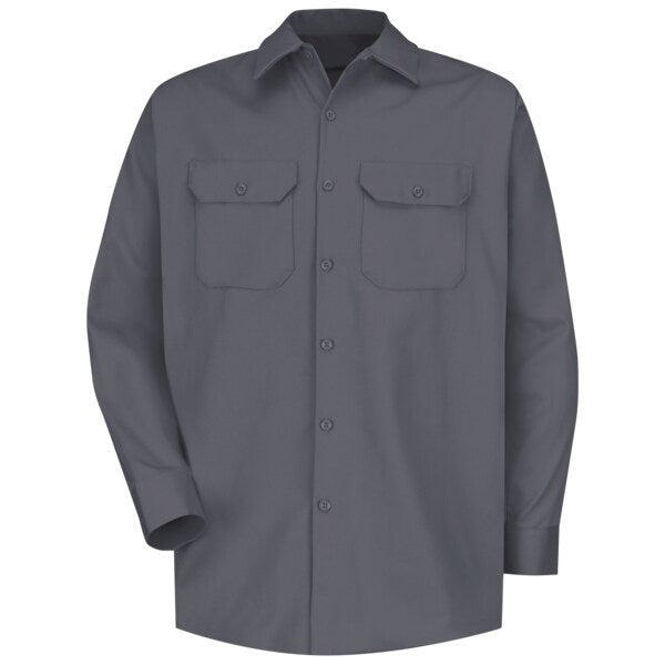 Mns Ls Charcoal Heavy Wt Ctn Shirt, XXL