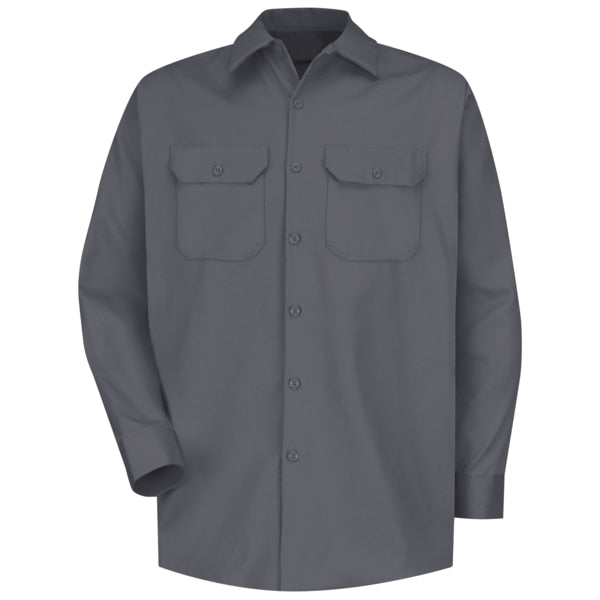 Mns Ls Charcoal Heavy Wt Ctn Shirt, M