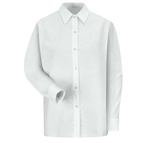 Wmns White Shirt 65/35 Poplin L/Sl, L
