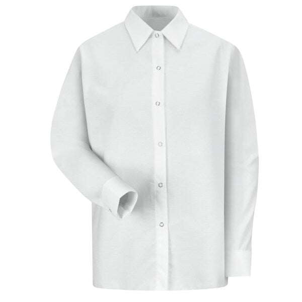 Wmns White Shirt 65/35 Poplin L/Sl, S