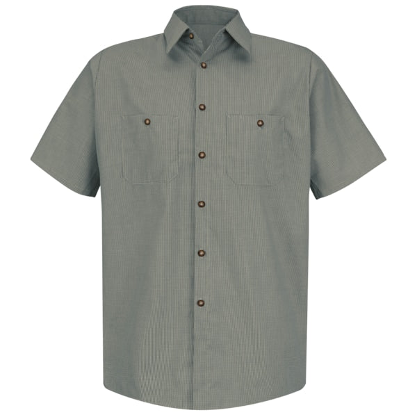 Mns Ss Huntr/Kh Banded Work Shirt, 4XL