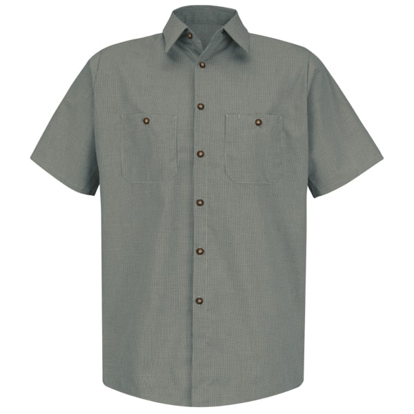 Mns Ss Huntr/Kh Banded Work Shirt, 5XL