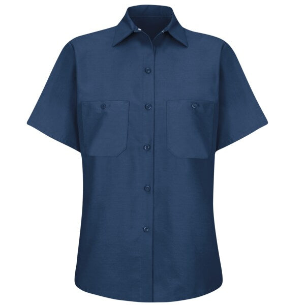 Female S/S Navy Workshirt 65/35, 4XL
