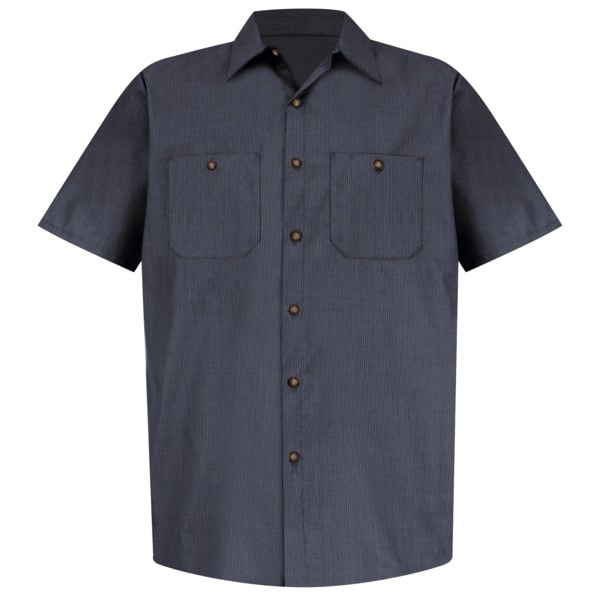 Mns Ss Gray/Blue Workshirt, S