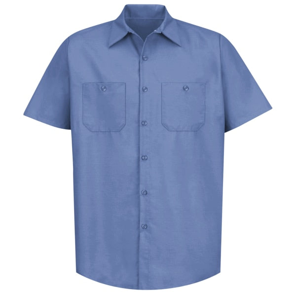 Mens Ss Petrol Blue Work Shirt, XXL