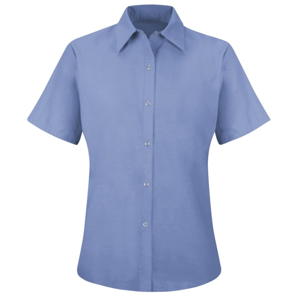 Wmns Lt Blue Shirt 65/35 Poplin S/S, S