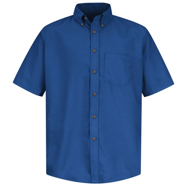Mns Ss Button Down Poplin Shirt, Rb, XL