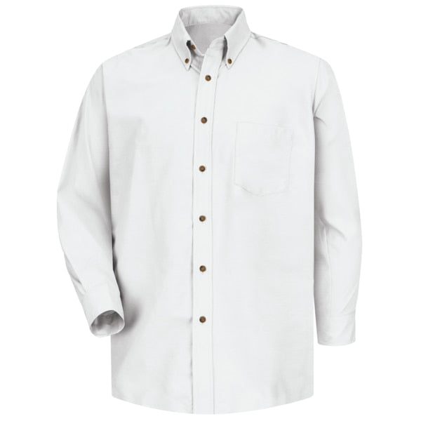 Mns Ls Button Down Poplin Shirt-Wh, 3XL