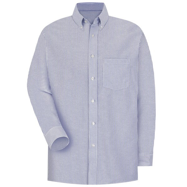Mens Blu/Wh Str Drs Shirt 60/40 Oxf