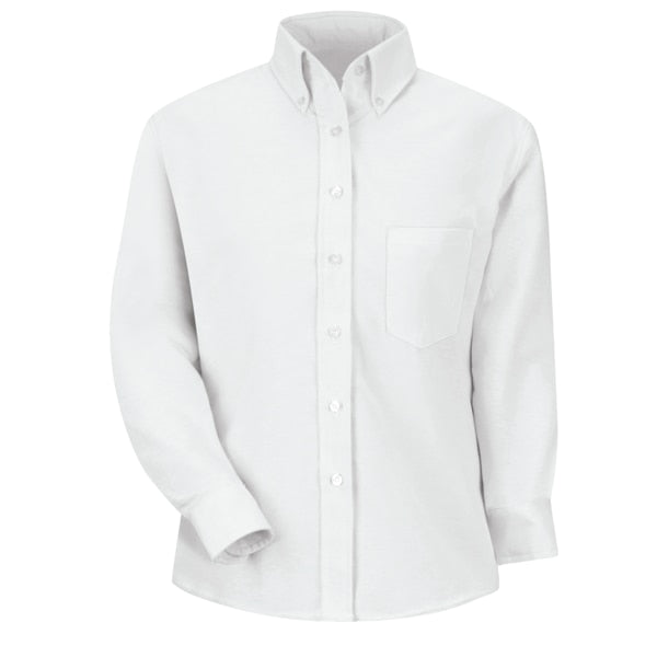 Wmns White Drs Shirt 60/40 Oxford