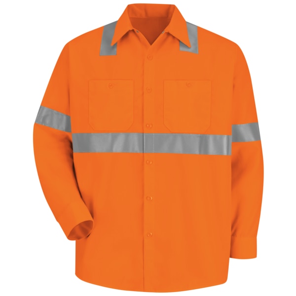 Ls Hi-Viz Workshirt - Ansi Class 2, L