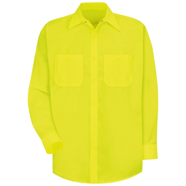 Ls Hi-Vis Yellow Workshirt, S