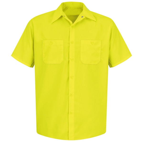 Ss Hi-Vis Yellow Workshirt, 3XL
