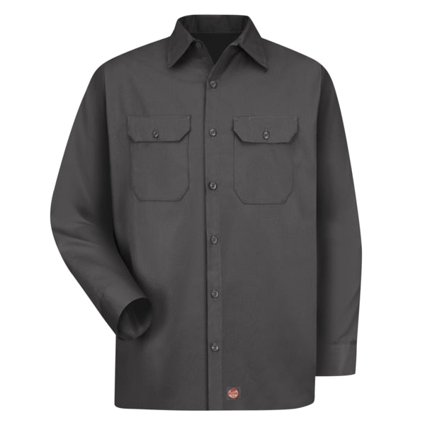 Mens Ls Twill 65/35 Work Shirt-Ch, L