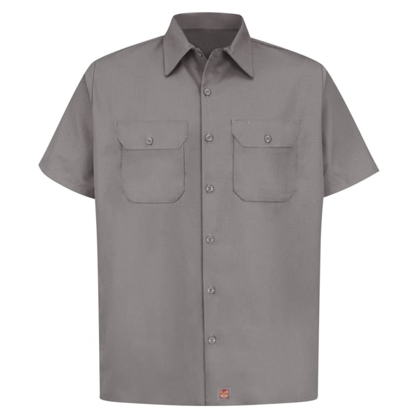 Mens Ss Twill 65/35 Work Shirt-Sv, M