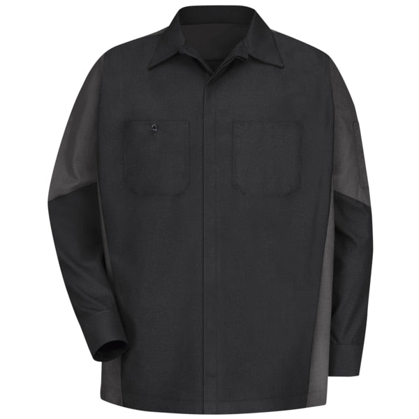 U Ls 65/35 Crew Shirt - Blk/Charc, XL