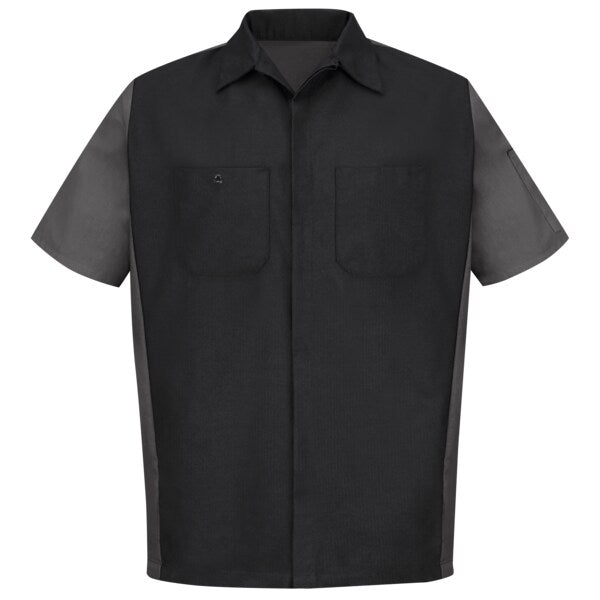 U Ss 65/35 Crew Shirt - Blk/Charc, XXL