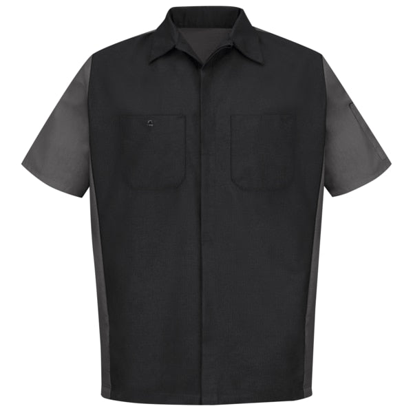 U Ss 65/35 Crew Shirt - Blk/Charc, M