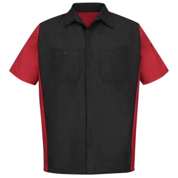 U Ss 65/35 Crew Shirt - Blk/Red, 3XL