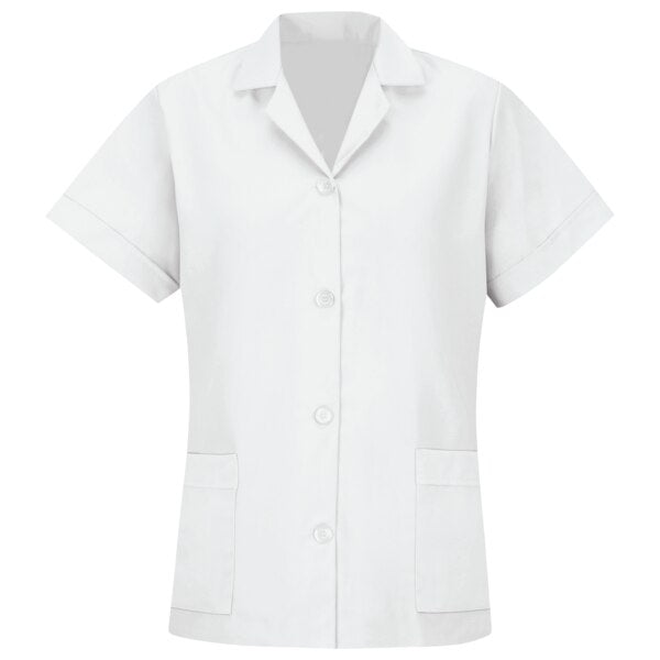 Wmns Ss White Poplin Smock