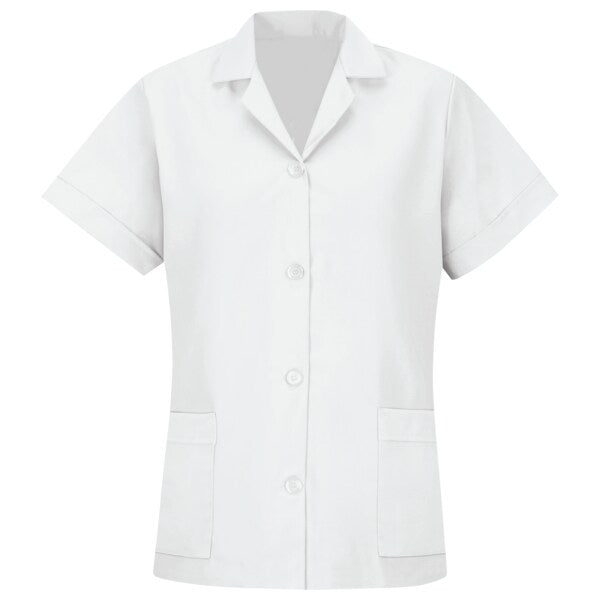 Wmns Ss White Poplin Smock