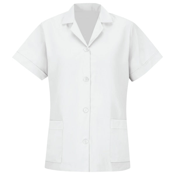 Wmns Ss White Poplin Smock