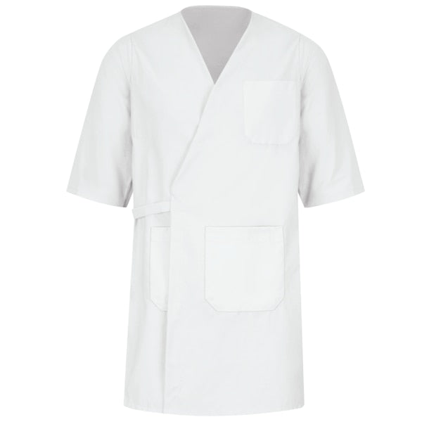 Unisex Wrap White Poplin