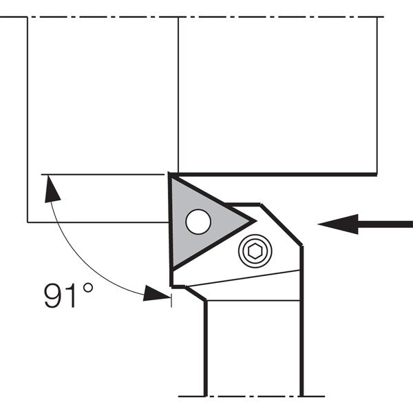 Turning Toolholder, PTGNR 2525M22
