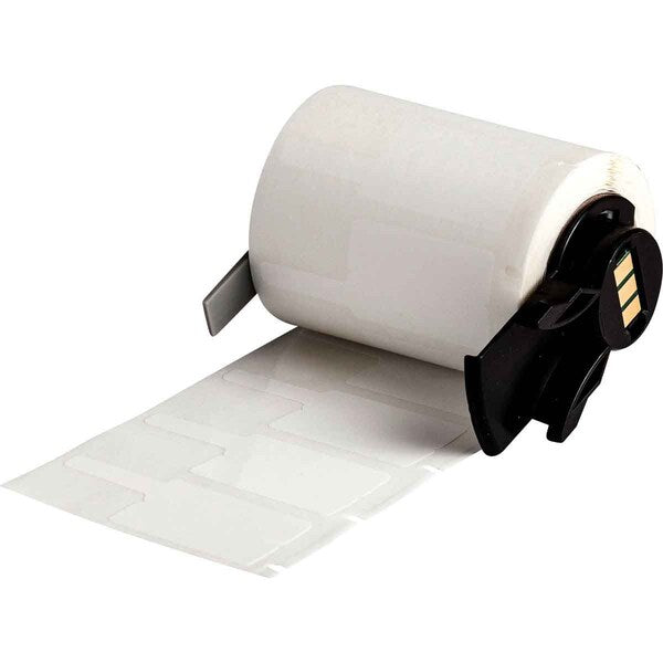 Label, Rectangle, White, 1 3/16