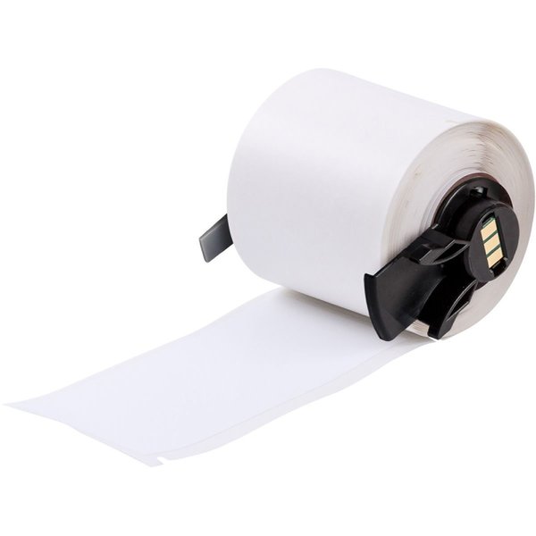Label, 4 in W, White
