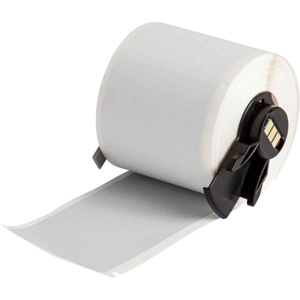 Label, 4 in W, Light Gray