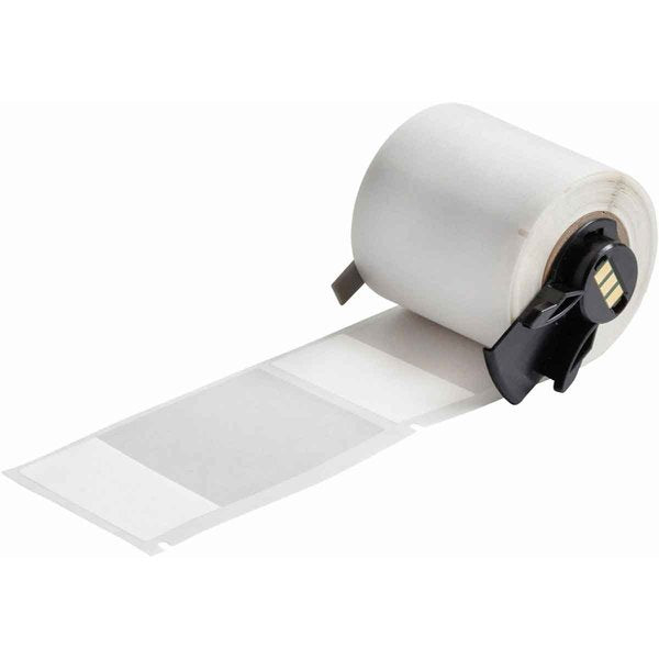 Label, 1 15/16 in W, Clear; White