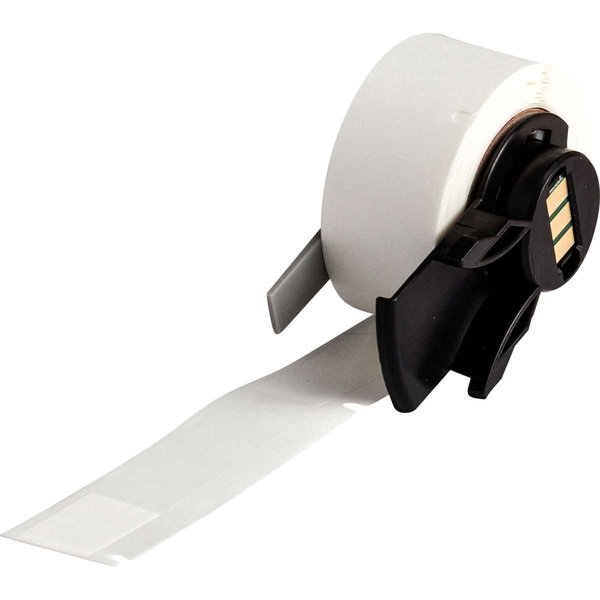 Label, 2 13/64 in W, Clear; White