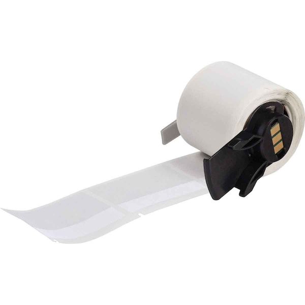 Label, 1 5/8 in W, Clear; White