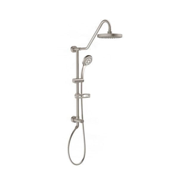 Shower System, Brushed Nickel, Wall