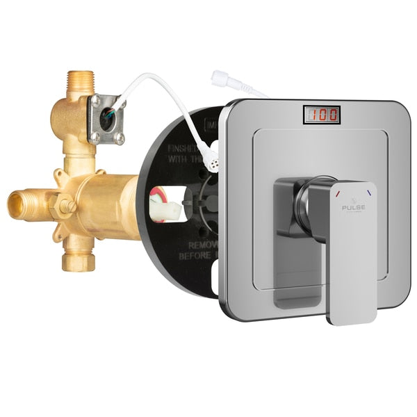 Led Trutemp Pressure Balance Valve W/Chrome Trim Kit