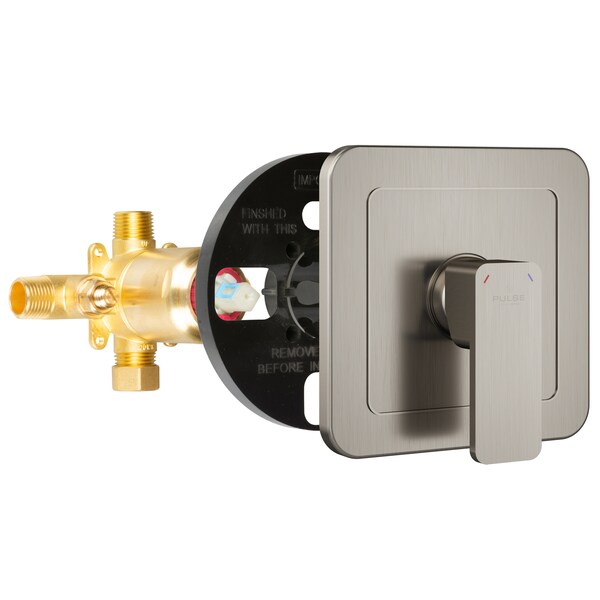 Trutemp Pressure Balance Valve W/Brushed-Nickel Trim Kit, Finish: Brushed Nickel