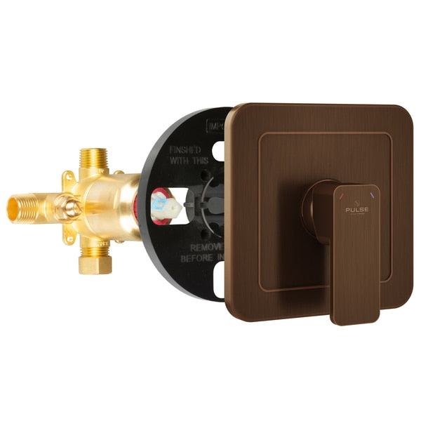 Trutemp Pressure Balance Valve W/Oil-Rubbed Bronze Trim Kit, Mounting Type: Wall