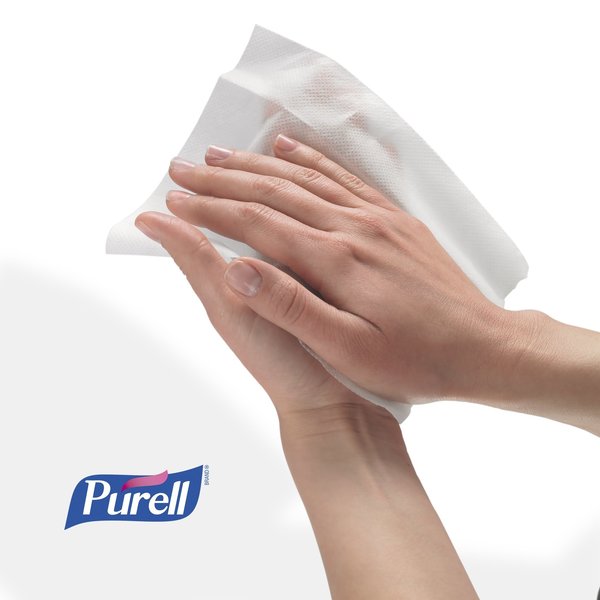 Hand Sanitizer Wipes, White, Canister, Non Linting Textured, 270 Wipes, 6 in x 6-3/4 in, Citrus