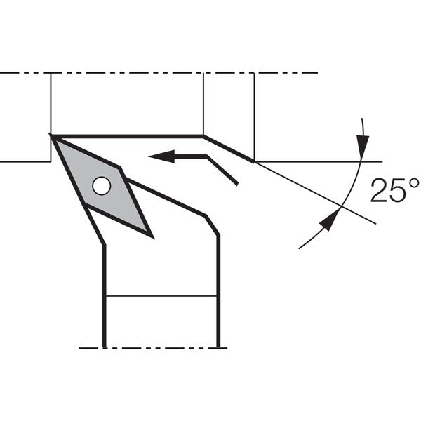 Turning Toolholder, PVPNR 2020K16Q