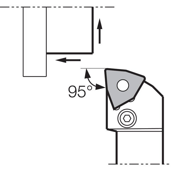 Turning Toolholder, PWLNR 2020K08