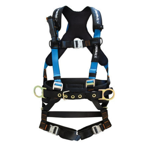 Elastrac Full Body Harness, Industrial Fall Arrest, Belt, 2XL Size