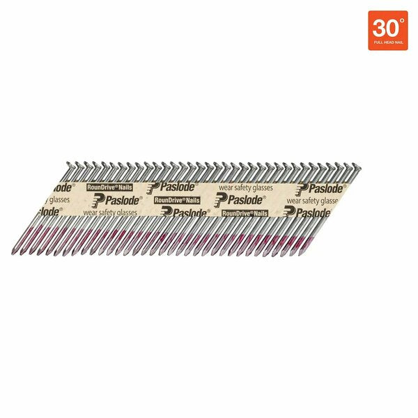 Collated Framing Nail, 2-3/8 in L, Not Applicable, Brite, Offset Round Head, 30 Degrees, 5500 PK