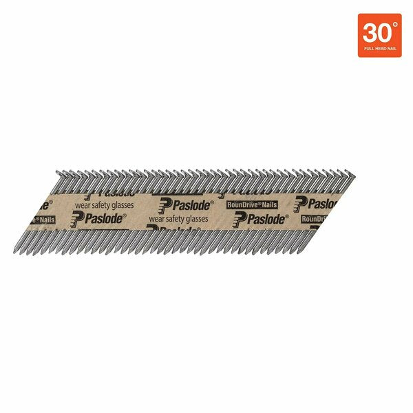 Collated Framing Nail, 2-3/8 in L, Not Applicable, Brite, Offset Round Head, 30 Degrees, 5500 PK